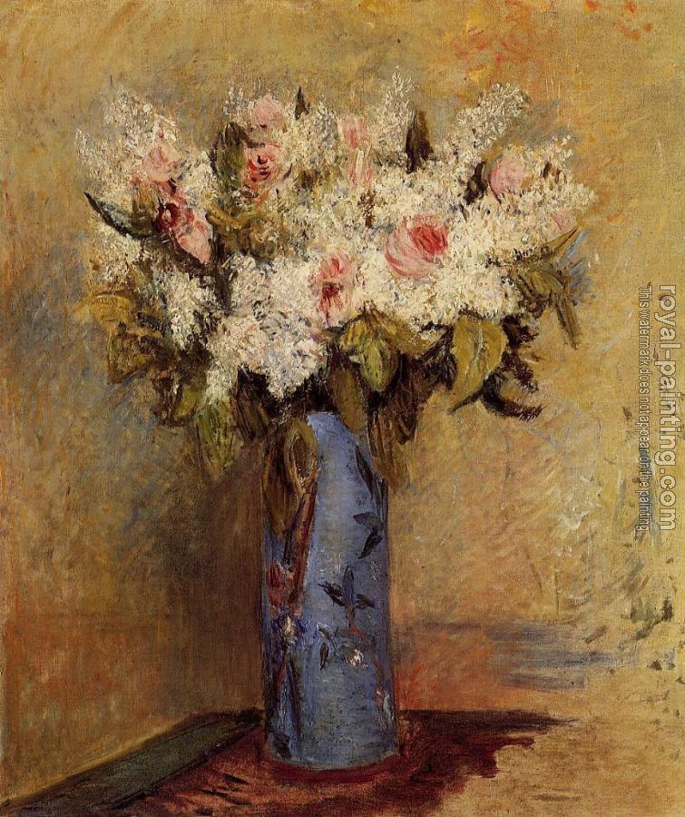Pierre Auguste Renoir : Vase of Lilacs and Roses